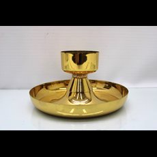 Brass Intinction Set With 7 1/2" Diameter Plate SKU C031-003
